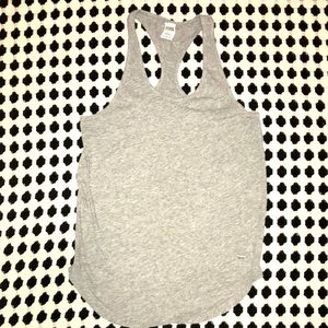 Victoria Secret PINK Soft Gray Racerback Tank sz S